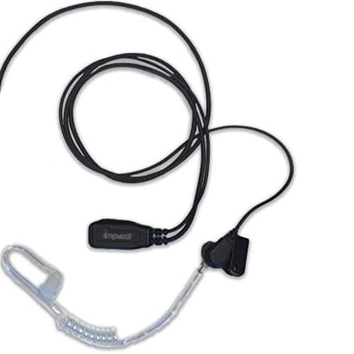 Impact Silver Series M1-S1W-AT3-FW Earpiece for Motorola 2-Pin CLS1110 1410 CP200D HYT TC-508 Bearcom BC130 BC95 BC250D Walkie Talkie Radios (See Description for Compatibility)