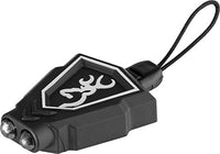 Browning Zipper Pull Keychain White Black Label Flashlight,1 White LED 13 Lumens, 1 Red 3713385