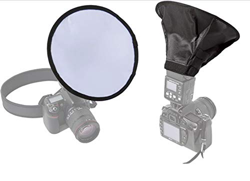 EXMAX 8inches/20cm Round Flash Umbrella Softbox Diffuser for Canon Nikon Speedlight