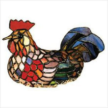 Load image into Gallery viewer, Meyda Home Indoor Decorative Lighting Accessories 6.5&quot;H Tiffany Rooster Accent Lamp

