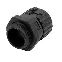 Load image into Gallery viewer, Aexit 20Pcs 21.5mm Transmission Inner Dia. M24x1.5mm Thread Plastic Cable Gland Pipe Connector Joints Black
