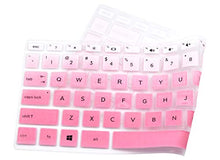 Load image into Gallery viewer, Silicone Keyboard Cover Soft Skin Compatible for 2018 HP Pavilion 14&quot; Notebook, HP 14-BF050WM Laptop, 14 inch HP 14-BK061ST 14-BK091ST Laptop, HP 14M-BA 14-BW Series (Pink Ombre)
