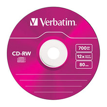 Load image into Gallery viewer, Verbatim 5PK Colours 80Min 12X CD-RW JCMOQ X20
