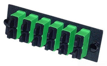 Load image into Gallery viewer, Panduit FAP6WAGDSCZ Single-Mode 6-Port Fiber Adapter Panel with Zirconia Ceramic Split Sleeve, Green
