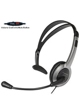 Load image into Gallery viewer, Panasonic Hands-Free Foldable Headset with Volume Control &amp; Mute Switch for Panasonic KX-TG6071B, KX-TG6072B, KX-TG6073B, KX-TG6074B 5.8 GHz Digital Cordless Phone Answering System
