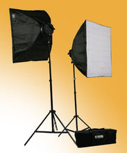 Load image into Gallery viewer, ePhoto 3000-Watt Digital Photography Studio Video Lighting Kit 2 Softbox Studio Video Light Lighting H9060S
