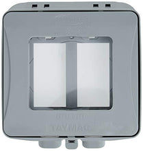 Load image into Gallery viewer, TayMac ML2500G Two-Gang Weatherproof Expandable Extra Duty In-Use Cover Gray Finish
