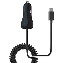 Load image into Gallery viewer, Cellet High Powered 3Amp, Fast Charging 15Watt, Dual USB Port Car Charger with 4ft Long Type-C Cable Compatible for BlackBerry Keyone/Essential Phone
