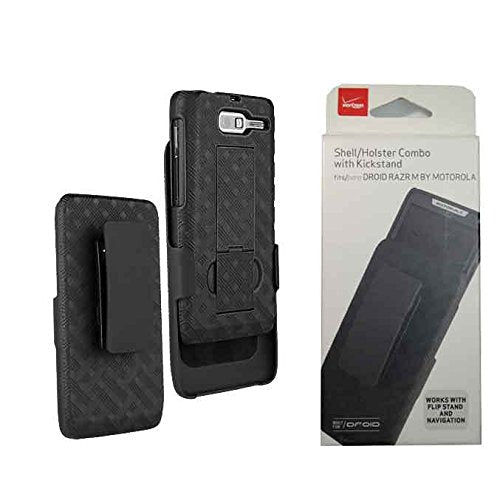 Shell Belt Clip Holster Combo Case and Kick Stand for VZW Motorola Droid Razr M M XT907 Razr M XT 907