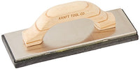 Kraft Tool PL398 Molded Black Sponge Rubber Plaster Float with Wood Handle, 10 x 4 x 5/8-Inch,Multi