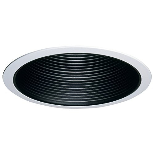 HALO 310P White Trim with Black Coilex Baffle, 6-Inch