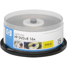 Load image into Gallery viewer, HP 16x LightScribe 4.7GB 120-Minute DVD+R Media - 15 Pack (Discontinued by Manufacturer)
