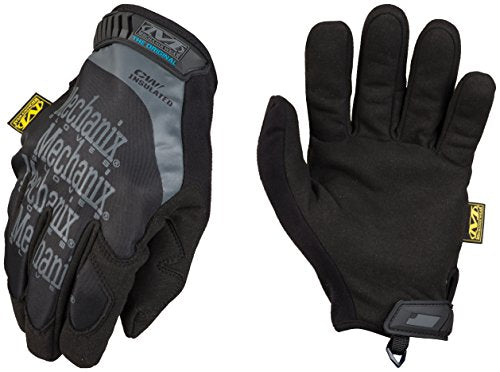 Winter Work Gloves For Men By Mechanix Wear: Original Insulated; Touchscreen Capable (Large, Black/G
