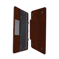 Skinomi Dark Wood Full Body Skin Compatible with Asus Transformer Book T100HA (Keyboard Only)(Full Coverage) TechSkin Anti-Bubble Film