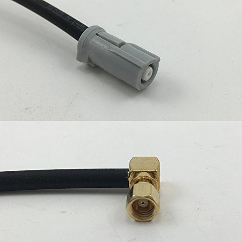 12 inch RG188 AVIC Jack to SMC Female Angle Pigtail Jumper RF coaxial cable 50ohm Quick USA Shipping