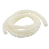 uxcell 1.8 M 17 x 20 mm PVC Flexible Corrugated Conduit Tube for Garden,Office White