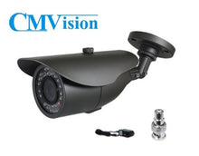 Load image into Gallery viewer, CMVision F9948A2812MM Resolution 520TV Waterproof Indoor/Outdoor IR Camera 2.8-12mm Lens with Free Mounting Bracket and 1A 12V DC Power Adaptor, RCA to BNC Connector

