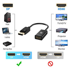 Load image into Gallery viewer, Rankie DisplayPort (DP) to HDMI Adapter, 4K Resolution Ready Converter with Audio (Black)
