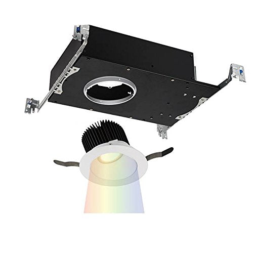 WAC Lighting R3ASWT-ACC24-WT Aether Color Changing LED Square Wall Wash Trim with Light Engine, White