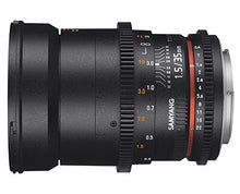 Load image into Gallery viewer, Samyang 35 mm T1.5 VDSLR II Manual Focus Video Lens for Micro Four Thirds Camera
