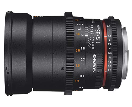 Samyang 35 mm T1.5 VDSLR II Manual Focus Video Lens for Micro Four Thirds Camera