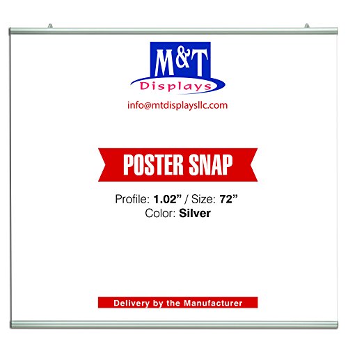 DisplaysMarket Poster Snap Set Silver Anodized Aluminum (for 72