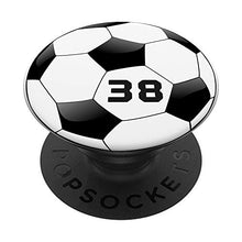 Load image into Gallery viewer, Soccer Ball Player Jersey Number 38 Sports Kids Gift Futbol

