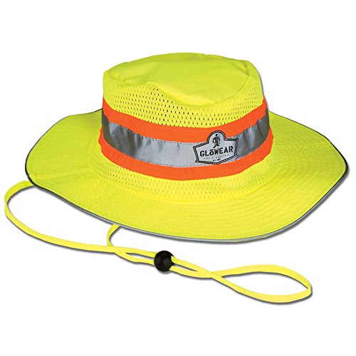 Ergodyne GloWear 8935 High-Visibility Ranger Hat, Large/X-Large, Lime
