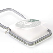 Load image into Gallery viewer, Hard CD DVD Storage Holder Case for 40 Discs. Durable Travel Organizer. (White)
