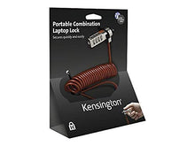 Load image into Gallery viewer, Kensington 64671 Portable Combination Laptop Lock, 6ft Steel Cable, Red
