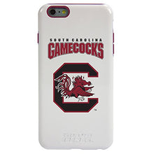 Load image into Gallery viewer, Guard Dog Collegiate Hybrid Case for iPhone 6 Plus / 6s Plus  South Carolina Fighting Gamecocks  White
