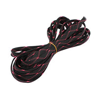 Aexit 10mm Dia Tube Fittings Tight Braided PET Expandable Sleeving Cable Wrap Sheath Black Pink Microbore Tubing Connectors 10M Length