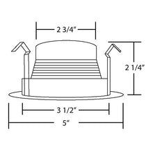 Load image into Gallery viewer, Nicor Lighting 4 Inch White Baffle Trim, For 4 Inch Housings (19502 Wh)
