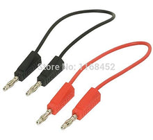 Load image into Gallery viewer, Davitu Connectors - TL090 4mm banana plug 16AWG test leads stackable banana plug testing cable test leads - (Color: 5Black and red 2M)
