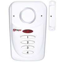 Proper Security P-SACKW-1 Magnetic Contact Window or Door Alarm Keypad Controlled Siren-White