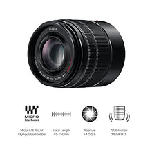 Load image into Gallery viewer, Panasonic LUMIX H-FS45150EKA G Vario 45-150 mm Interchangeable Telephoto Zoom Lens - Black
