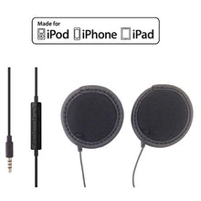 Load image into Gallery viewer, KOKKIA iGear : Sports/Motorcycle Helmet Earphones with Remote Control and Microphone, Compatible with Apple iPod, iPhone, iPad, Mac, Through 3.5mm Port.
