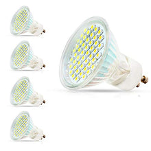 Load image into Gallery viewer, Mengjay 4 Pcs GU10 3W 110V 60 SMD 2835 LED spot Spotlight Energy Saving lamp Bulb Light Bulbs Warm White 3000K (Replaces 30W Halogen Lamps, 120  Radiation Angle, LED Bulbs, LED Bulbs)
