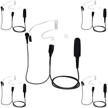 Load image into Gallery viewer, ProMaxPower Security Surveillance Covert Acoustic Clear Tube Earpiece Headset for Motorola GP280 GP320 GP338 PRO5750 PRO7550 (5-Pack)
