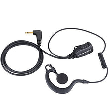 Load image into Gallery viewer, COMMIXC 2-Pack Walkie Talkie Earpiece with Mic, 2.5mm 1-Pin G-Shape Walkie Talkie Headset with PTT, ONLY Compatible with Motorola Talkabout Two-Way Radios
