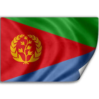 Sticker (Decal) with Flag of Eritrea (Eritrean)