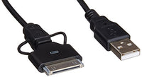 Manhattan 30-Pin Micro USB iLynk 2-in-1 Cable, Black (393720)