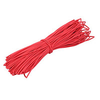 Aexit Polyolefin Heat Electrical equipment Shrinkable Tube Wire Cable Sleeve 50 Meters Length 2mm Inner Dia Red