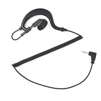 2.5mm Receiver/Listen Only Earphone HYS TC-617 G Shape Soft Flexible Ear Hook Earpiece Headset for Two-Way Radios, Transceivers and Radio Speaker Mics Jacks