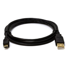 Load image into Gallery viewer, 6 FT Black High Speed USB 2.0 A/Mini B 5 Pin Male M/M Data Cable
