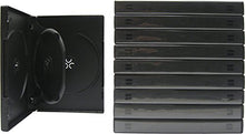 Load image into Gallery viewer, SquareDealOnline - DV3R22BKWT - 3 Disc DVD Case With Center Tray - 22mm Thick - Black - (10 Pack)
