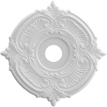 Load image into Gallery viewer, Ekena Millwork CMP22AT Attica Thermoformed PVC Ceiling Medallion, 22&quot;OD x 3 1/2&quot;ID x 1&quot;P, White
