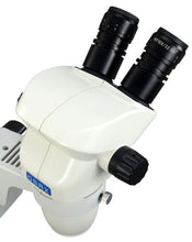 Load image into Gallery viewer, OMAX 6.7X-45X Zoom Binocular Articulating Arm Stereo Microscope with Vertical Post
