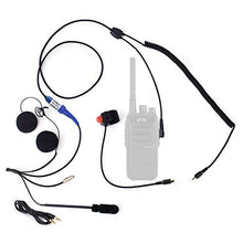 Load image into Gallery viewer, Rugged Radios MH-KIT Motorcycle Communication Kit with Helmet Speakers, Microphone and Push to Talk Cable for Rugged V3, RH5R, RDH, Baofeng &amp; Kenwood Handheld Radios
