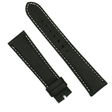 Load image into Gallery viewer, B&amp;R Bands For Bell &amp; Ross Original BR123 BR126 Black Tactical White Stitch Watch Band Strap - Medium Length
